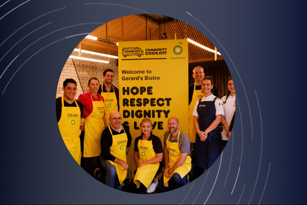 Indue’s Derek Weatherley joined top chefs at OzHarvest fundraiser Community CookOff